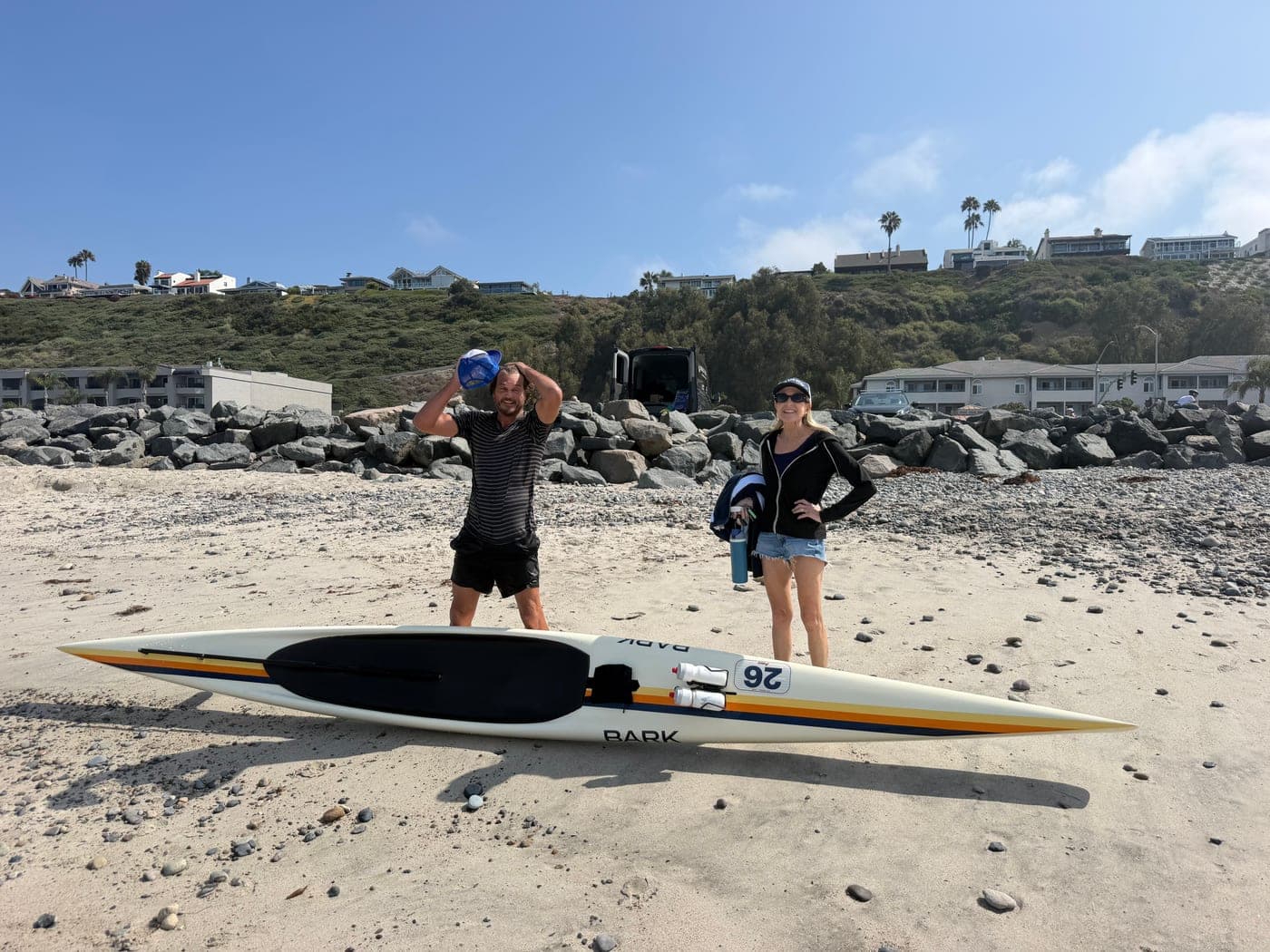 Andre Pierre racing Paddle Laguna Beach